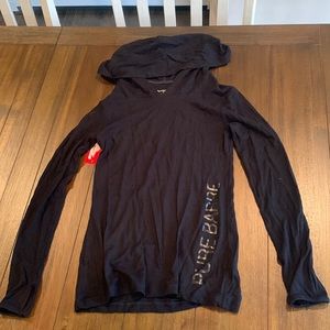 Pure barre hoodie fitted long sleeve